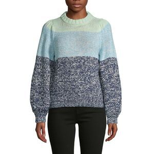 525 America Color Block Balloon Sleeve Sweater XS